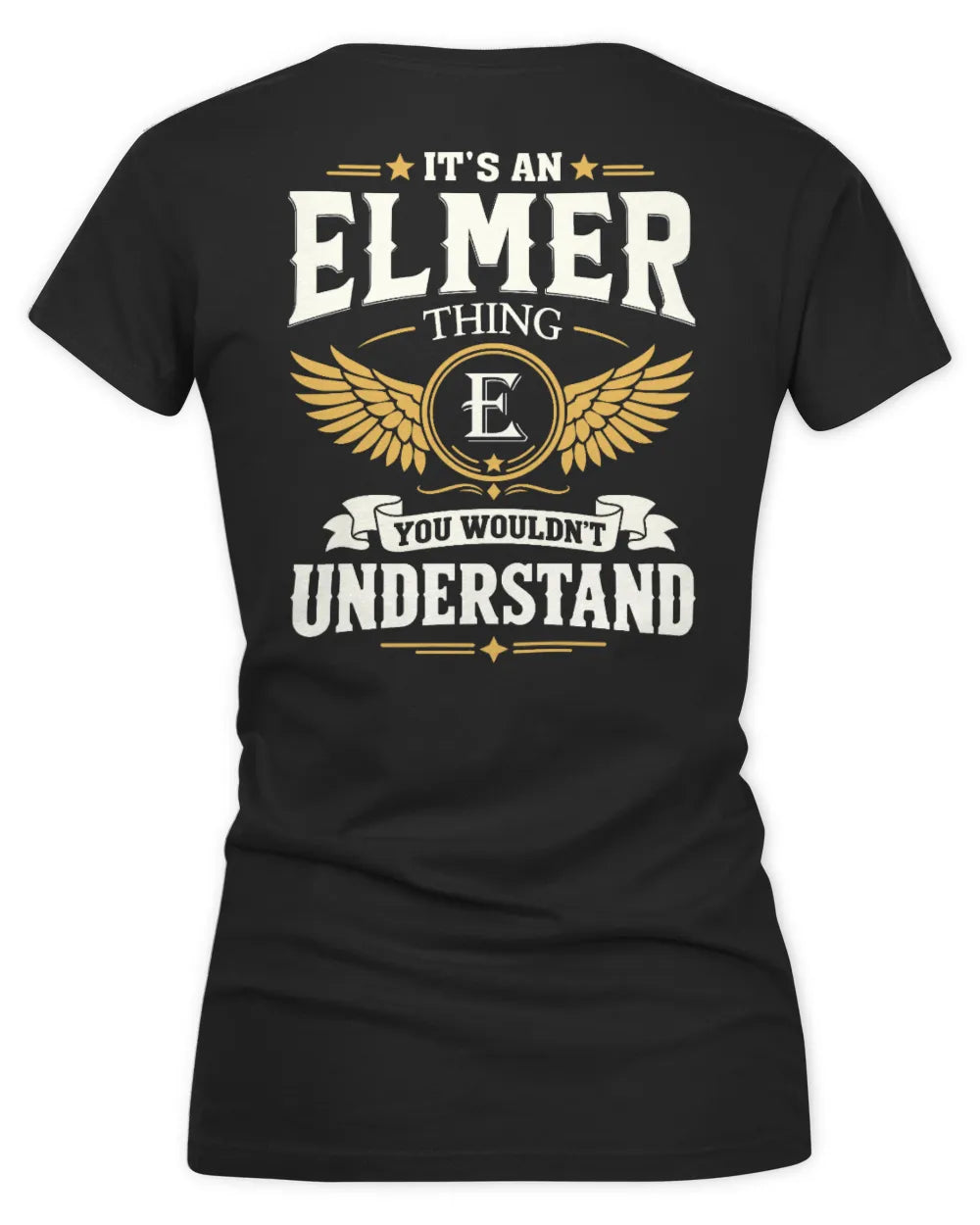 ELMER KT06-M008 It’s a [NAME] Thing – You Wouldn’t Understand | Personalized Vintage T-Shirt - Women's V-Neck T-Shirt - Black