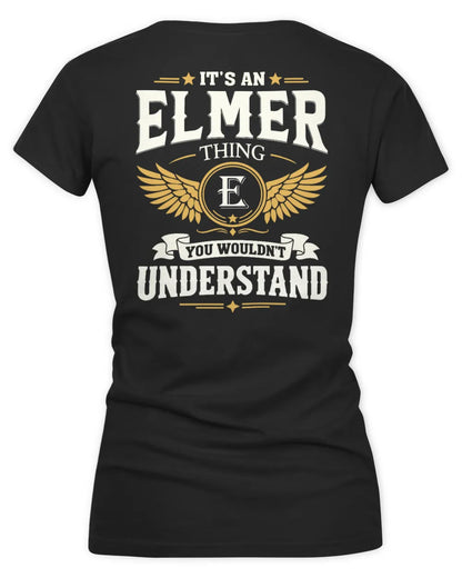 ELMER KT06-M008 It’s a [NAME] Thing – You Wouldn’t Understand | Personalized Vintage T-Shirt - Women's V-Neck T-Shirt - Black