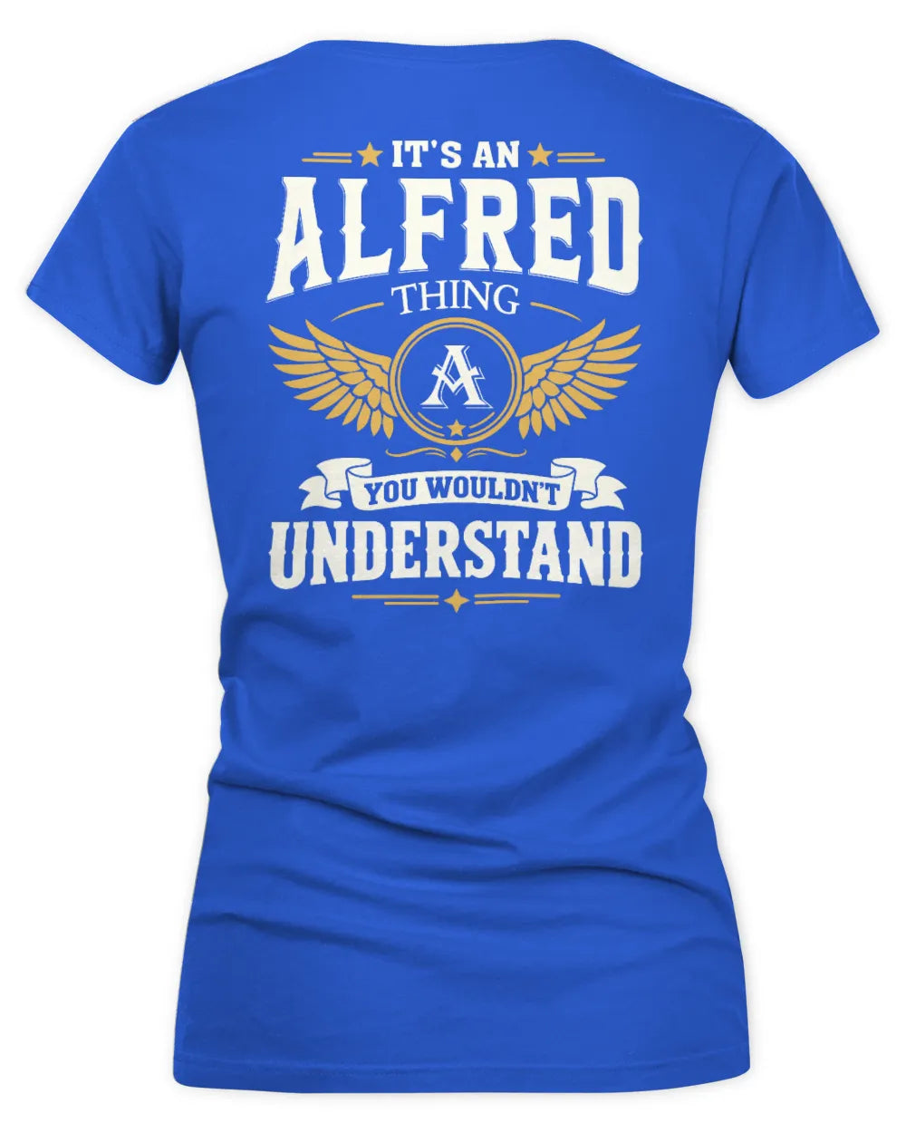 ALFRED KT06-M008 It’s a [NAME] Thing – You Wouldn’t Understand | Personalized Vintage T-Shirt - Women's V-Neck T-Shirt - Royal