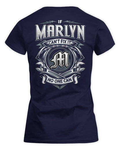 MARLYN AP81-K4-626 - Personalized Ahmed Quote Apparel “If Ahmed Can't Fix It, No One Can” - Women's Standard T-Shirt - Navy