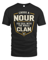 NOUR NT1-K008 Cross A/An NAME, You Deal With the Whole Clan | Personalized Vintage T-Shirt - Unisex Standard T-Shirt - Black