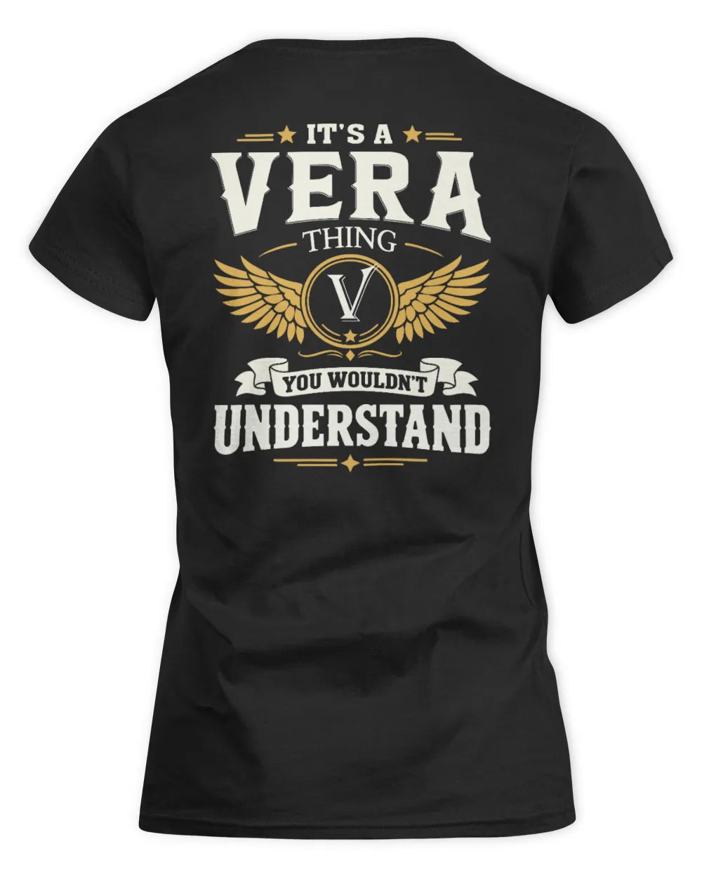 VERA KT06-M008 It’s a [NAME] Thing – You Wouldn’t Understand | Personalized Vintage T-Shirt - Women's Standard T-Shirt - Black