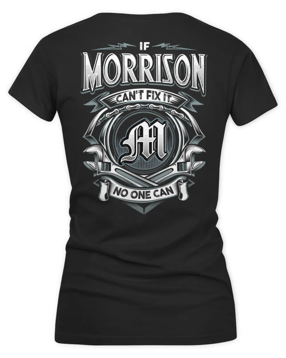MORRISON AP81-K4-626 - Personalized Ahmed Quote Apparel “If Ahmed Can't Fix It, No One Can” - Women's V-Neck T-Shirt - Black