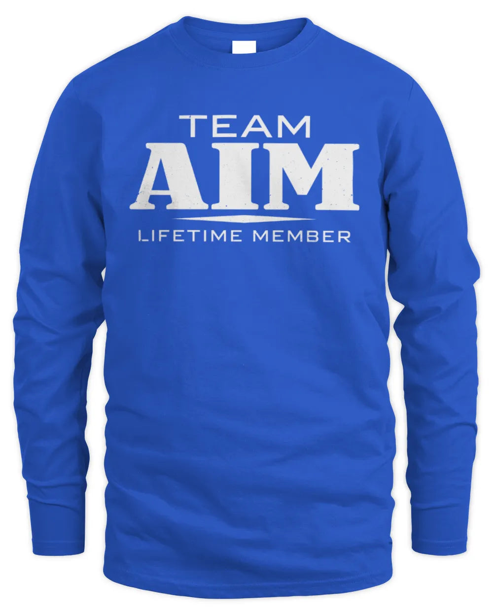 AIM BL62-K4-128 - Personalized “Team NAME Lifetime Member” - Men's Long Sleeved T-Shirt - Royal
