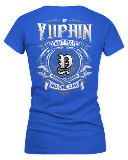 YUPHIN AP81-K4-626 - Personalized Ahmed Quote Apparel “If Ahmed Can't Fix It, No One Can” - Women's V-Neck T-Shirt - Royal