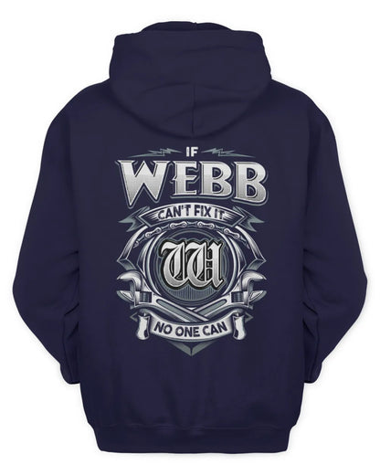 WEBB AP81-K4-626 - Personalized Ahmed Quote Apparel “If Ahmed Can't Fix It, No One Can” - Unisex Hoodie - Navy