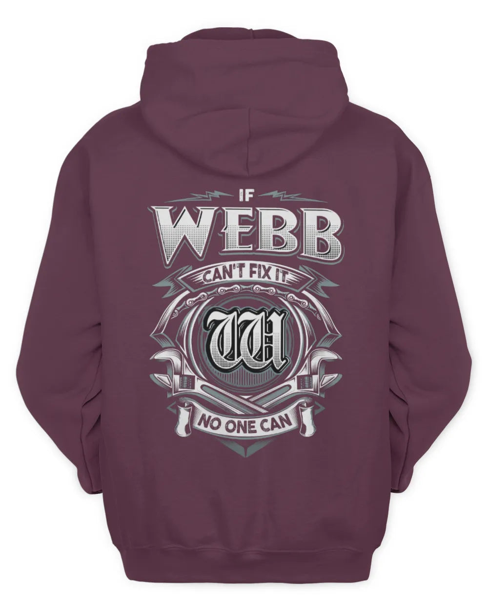 WEBB AP81-K4-626 - Personalized Ahmed Quote Apparel “If Ahmed Can't Fix It, No One Can” - Unisex Hoodie - Maroon