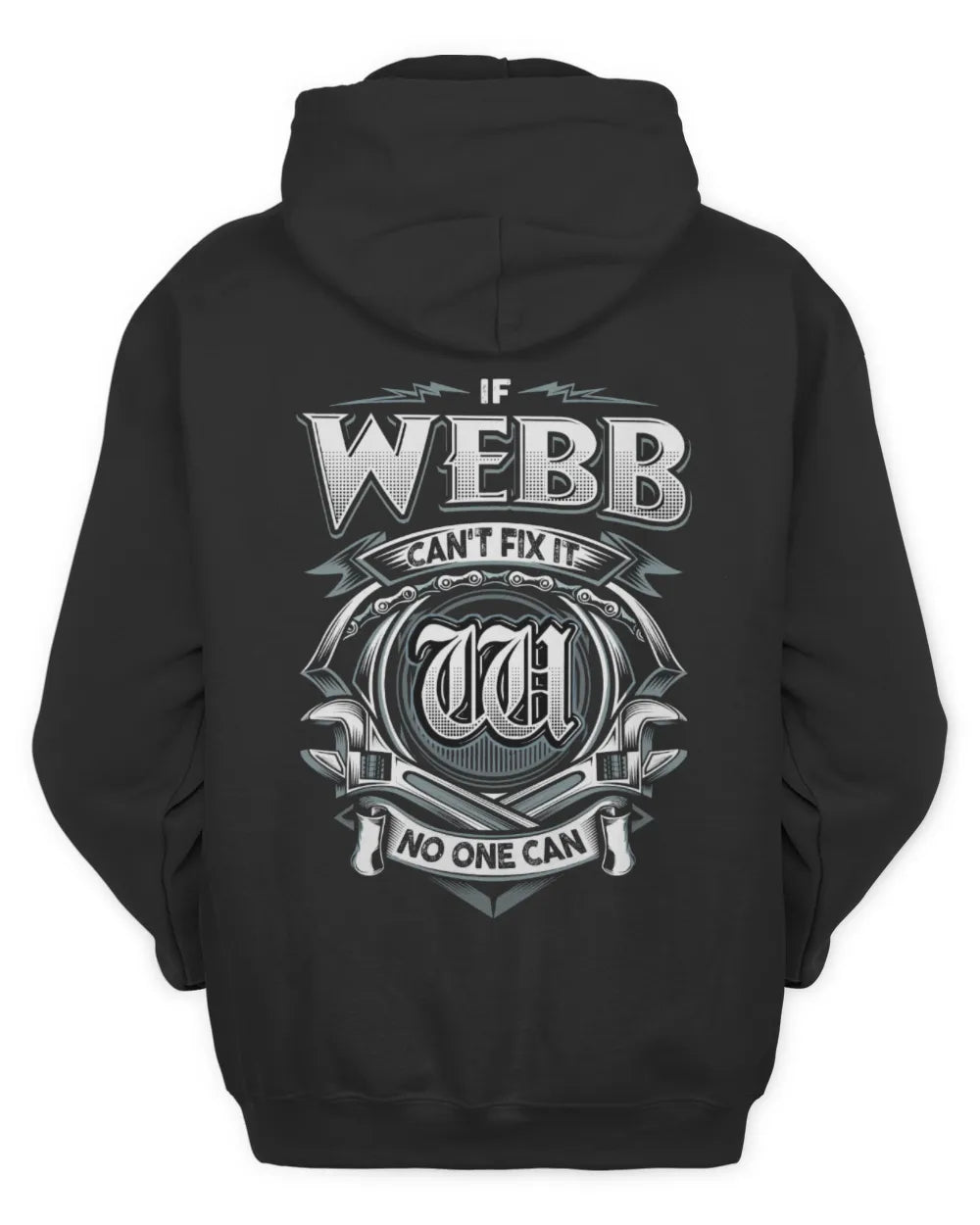 WEBB AP81-K4-626 - Personalized Ahmed Quote Apparel “If Ahmed Can't Fix It, No One Can” - Unisex Hoodie - Black