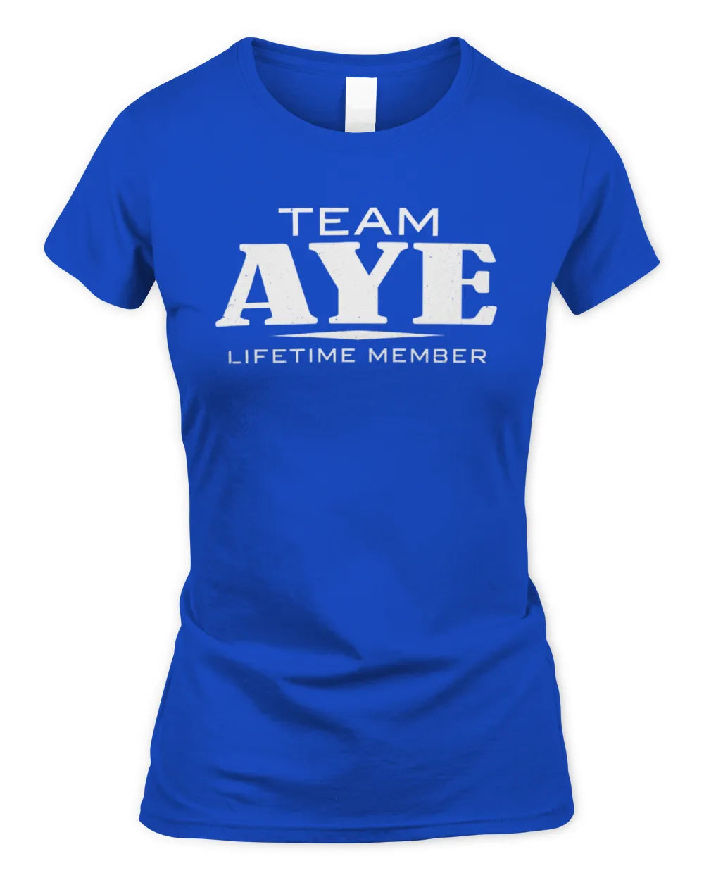AYE BL62-K4-128 - Personalized “Team NAME Lifetime Member” - Women's Standard T-Shirt - Royal