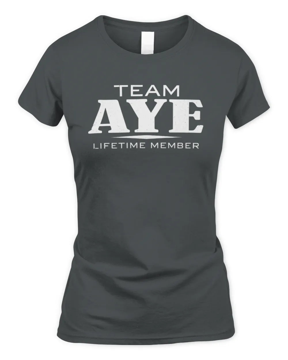 AYE BL62-K4-128 - Personalized “Team NAME Lifetime Member” - Women's Standard T-Shirt - Charcoal