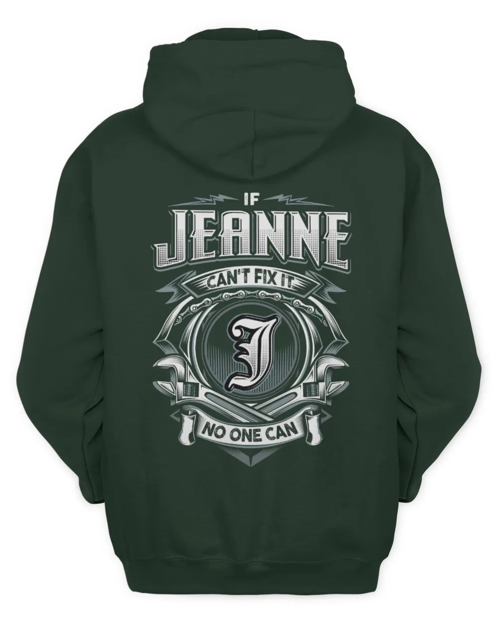 JEANNE AP81-K4-626 - Personalized Ahmed Quote Apparel “If Ahmed Can't Fix It, No One Can” - Unisex Hoodie - Forest Green