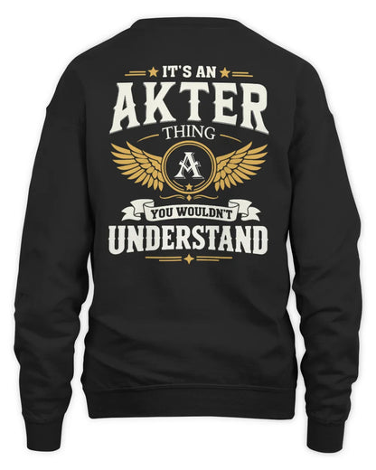 AKTER KT06-M008 It’s a [NAME] Thing – You Wouldn’t Understand | Personalized Vintage T-Shirt - Unisex Sweatshirt - Black