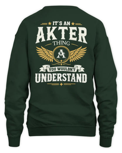 AKTER KT06-M008 It’s a [NAME] Thing – You Wouldn’t Understand | Personalized Vintage T-Shirt - Unisex Sweatshirt - Forest Green