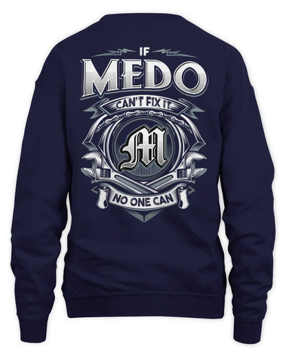 MEDO AP81-K4-626 - Personalized Ahmed Quote Apparel “If Ahmed Can't Fix It, No One Can” - Unisex Sweatshirt - Navy