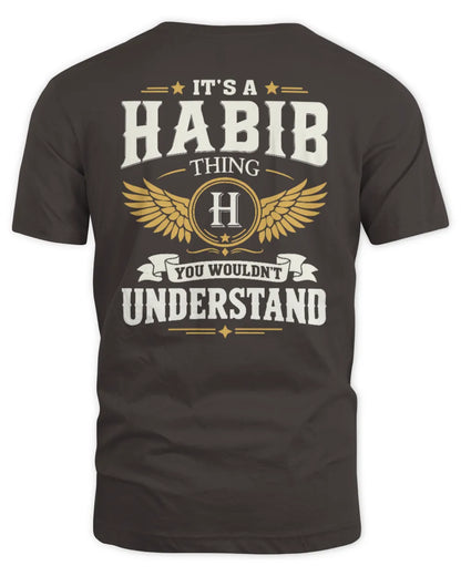 HABIB KT06-M008 It’s a [NAME] Thing – You Wouldn’t Understand | Personalized Vintage T-Shirt - Unisex Standard T-Shirt - Dark Chocolate