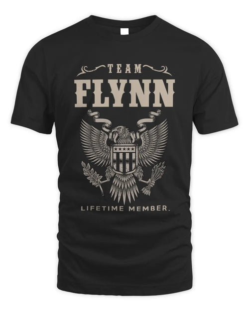 FLYNN TP06-K82 – Personalized Classic Style Apparel “Team NAME Lifetime Member” - Unisex Standard T-Shirt - Black