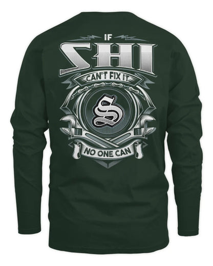SHI AP81-K4-626 - Personalized Ahmed Quote Apparel “If Ahmed Can't Fix It, No One Can” - Men's Long Sleeved T-Shirt - Forest Green