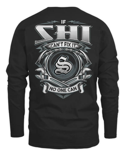 SHI AP81-K4-626 - Personalized Ahmed Quote Apparel “If Ahmed Can't Fix It, No One Can” - Men's Long Sleeved T-Shirt - Black