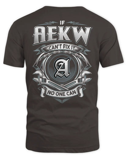 AEKW AP81-K4-626 - Personalized Ahmed Quote Apparel “If Ahmed Can't Fix It, No One Can” - Unisex Standard T-Shirt - Dark Chocolate