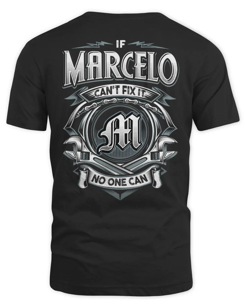 MARCELO AP81-K4-626 - Personalized Ahmed Quote Apparel “If Ahmed Can't Fix It, No One Can” - Unisex Standard T-Shirt - Black
