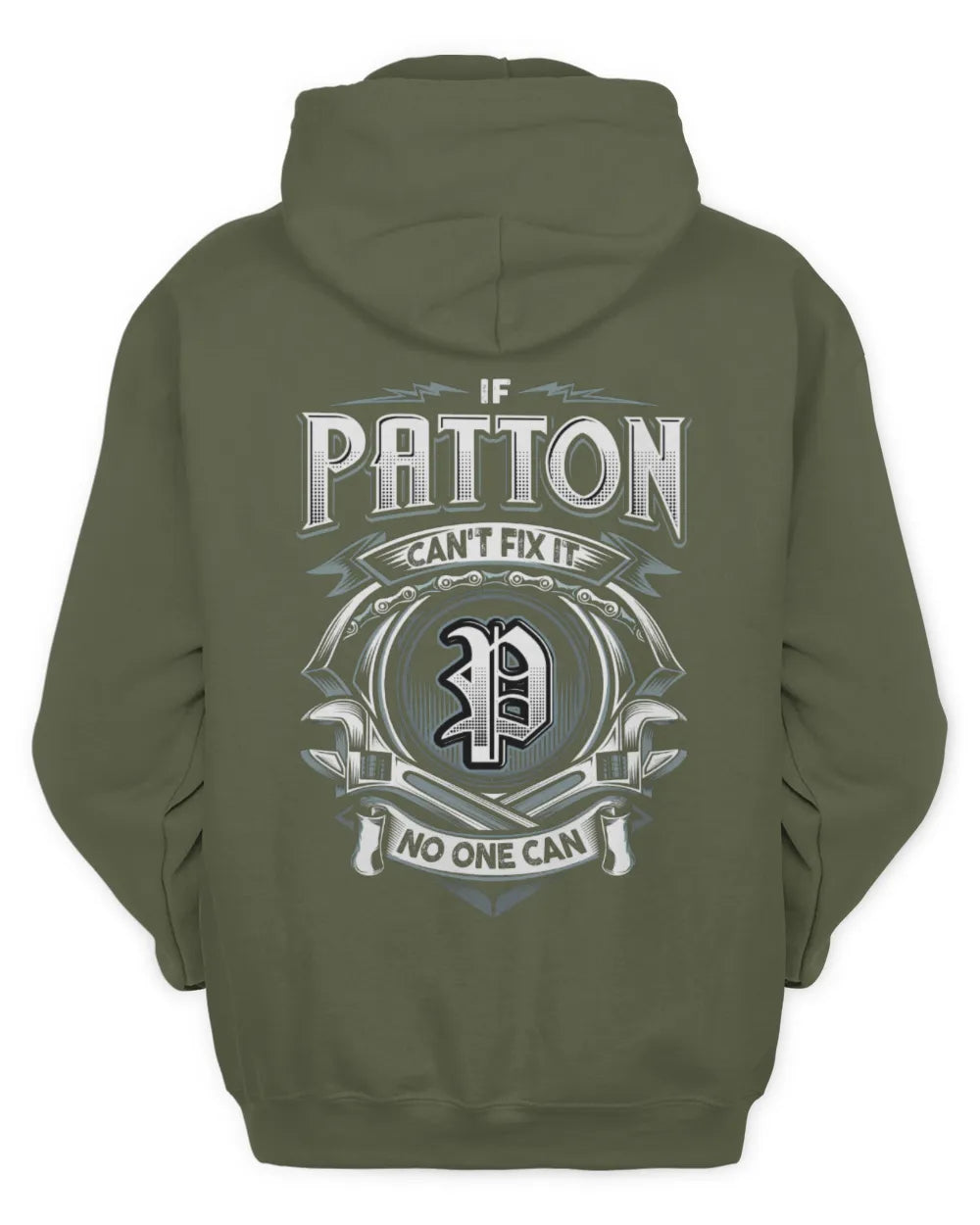 PATTON AP81-K4-626 - Personalized Ahmed Quote Apparel “If Ahmed Can't Fix It, No One Can” - Unisex Hoodie - Military Green
