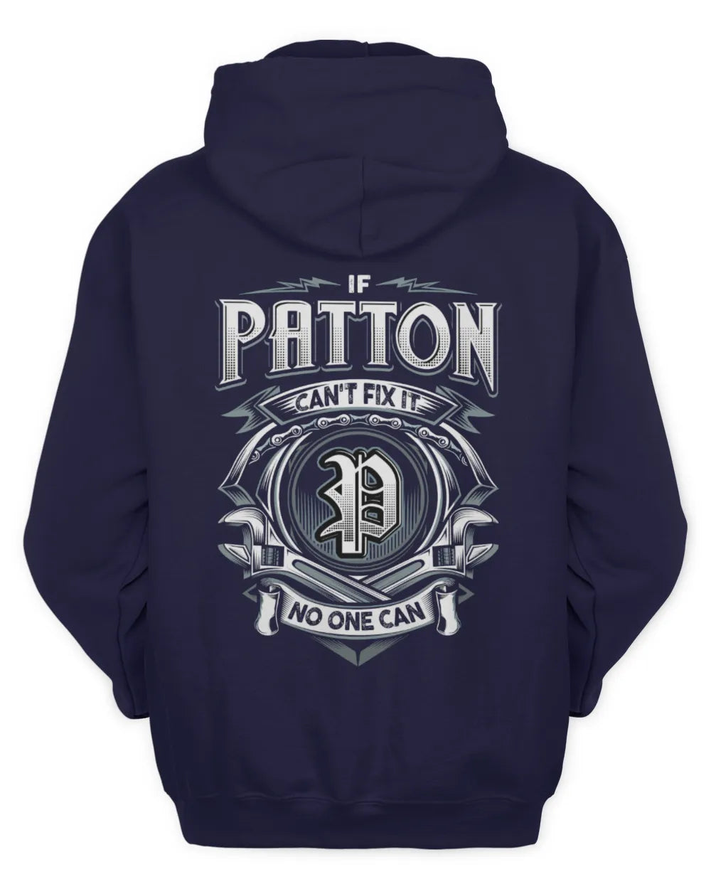 PATTON AP81-K4-626 - Personalized Ahmed Quote Apparel “If Ahmed Can't Fix It, No One Can” - Unisex Hoodie - Navy