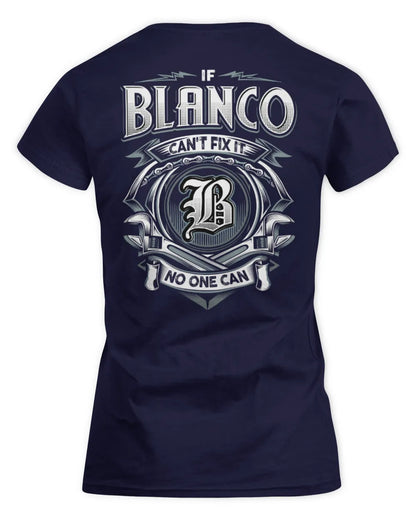BLANCO AP81-K4-626 - Personalized Ahmed Quote Apparel “If Ahmed Can't Fix It, No One Can” - Women's Standard T-Shirt - Navy
