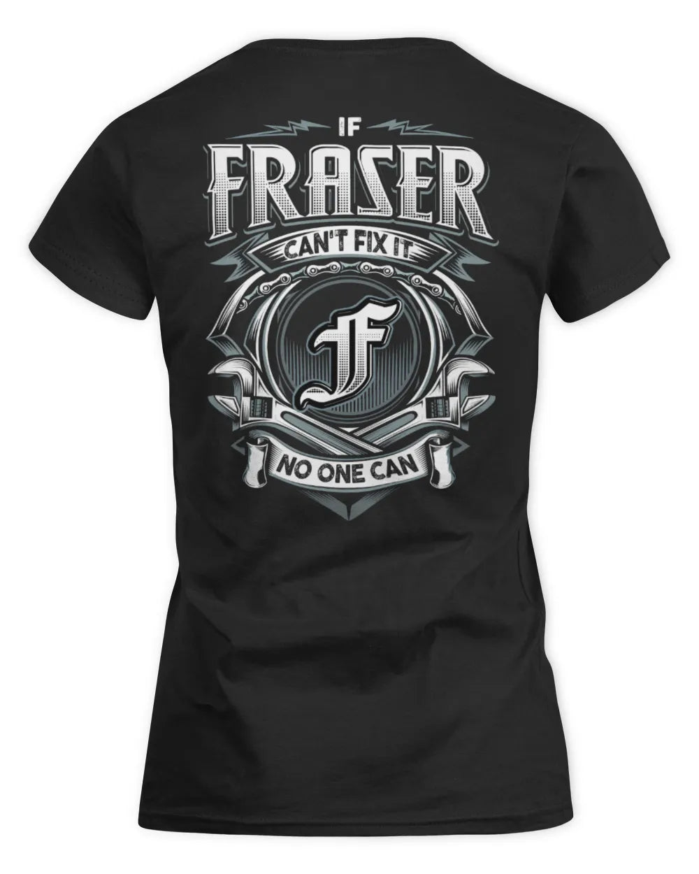 FRASER AP81-K4-626 - Personalized Ahmed Quote Apparel “If Ahmed Can't Fix It, No One Can” - Women's Standard T-Shirt - Black