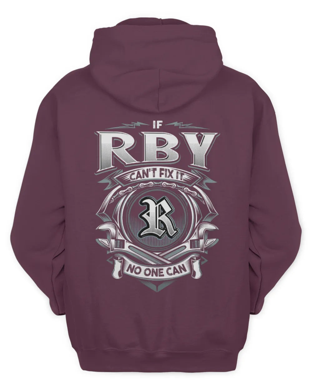 RBY AP81-K4-626 - Personalized Ahmed Quote Apparel “If Ahmed Can't Fix It, No One Can” - Unisex Hoodie - Maroon