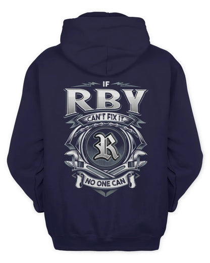 RBY AP81-K4-626 - Personalized Ahmed Quote Apparel “If Ahmed Can't Fix It, No One Can” - Unisex Hoodie - Navy