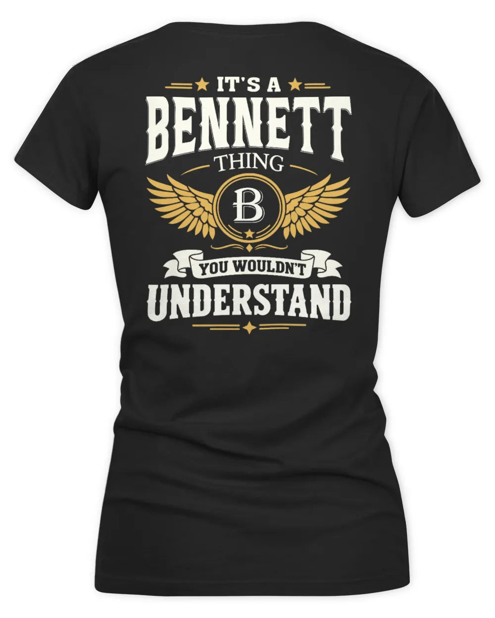 BENNETT KT06-M008 It’s a [NAME] Thing – You Wouldn’t Understand | Personalized Vintage T-Shirt - Women's V-Neck T-Shirt - Black