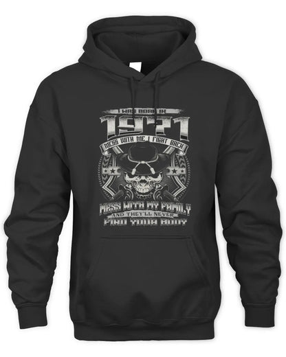 1971 HH89-K2 – Protective Family Quote T-Shirt - Unisex Hoodie - Black