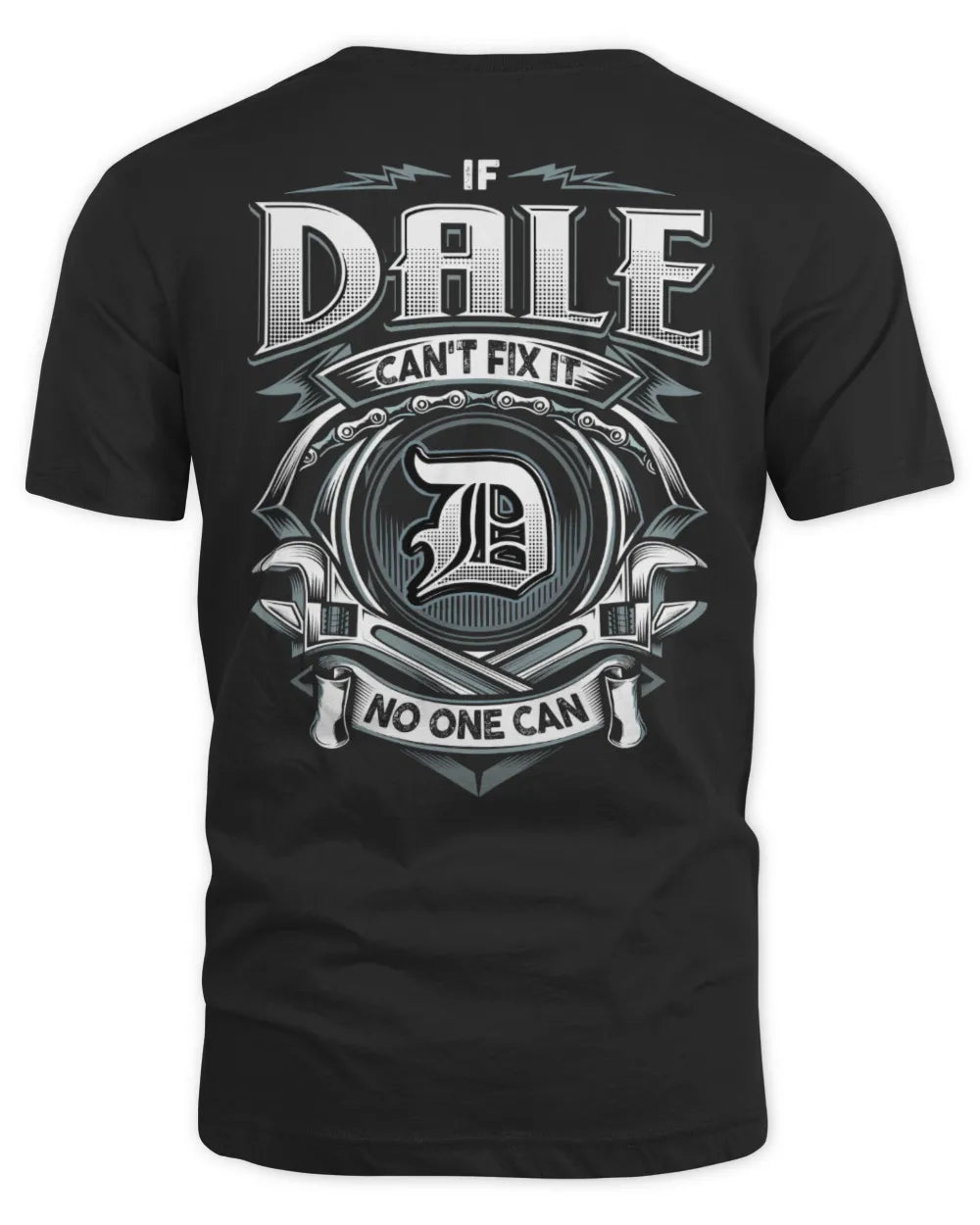 DALE AP81-K4-626 - Personalized Ahmed Quote Apparel “If Ahmed Can't Fix It, No One Can” - Unisex Standard T-Shirt - Black