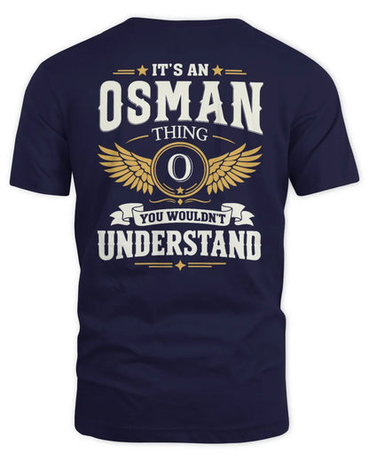 OSMAN KT06-M008 It’s a [NAME] Thing – You Wouldn’t Understand | Personalized Vintage T-Shirt - Unisex Standard T-Shirt - Navy