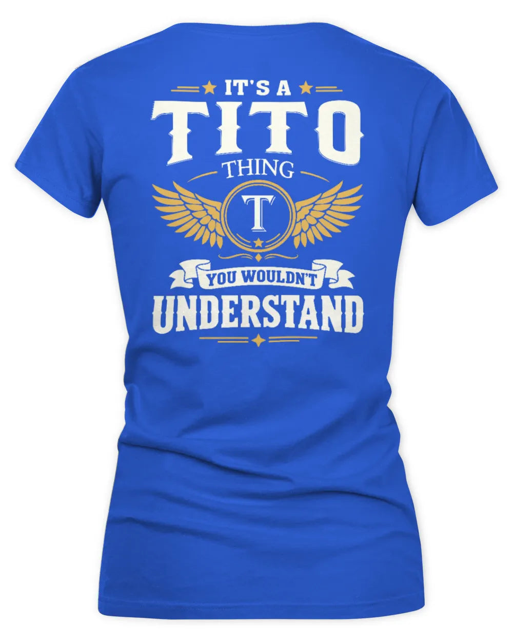 TITO KT06-M008 It’s a [NAME] Thing – You Wouldn’t Understand | Personalized Vintage T-Shirt - Women's V-Neck T-Shirt - Royal