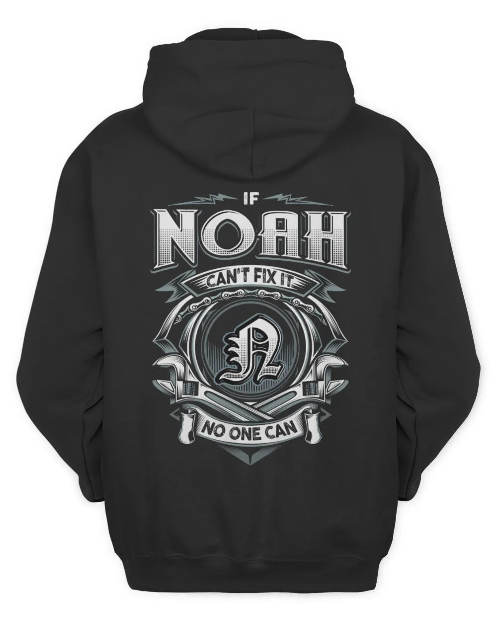 NOAH AP81-K4-626 - Personalized Ahmed Quote Apparel “If Ahmed Can't Fix It, No One Can” - Unisex Hoodie - Black