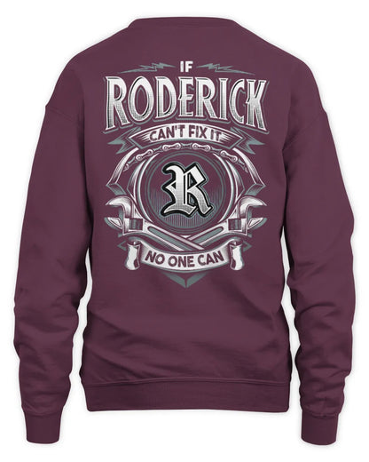 RODERICK AP81-K4-626 - Personalized Ahmed Quote Apparel “If Ahmed Can't Fix It, No One Can” - Unisex Sweatshirt - Maroon