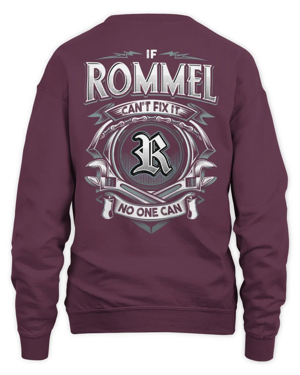 ROMMEL AP81-K4-626 - Personalized Ahmed Quote Apparel “If Ahmed Can't Fix It, No One Can” - Unisex Sweatshirt - Maroon