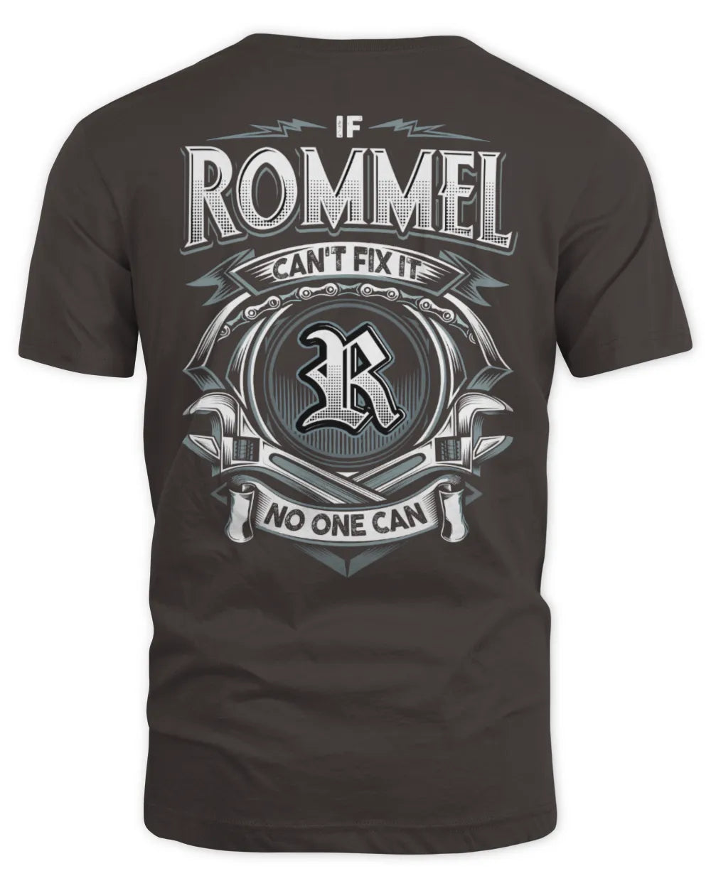 ROMMEL AP81-K4-626 - Personalized Ahmed Quote Apparel “If Ahmed Can't Fix It, No One Can” - Unisex Standard T-Shirt - Dark Chocolate