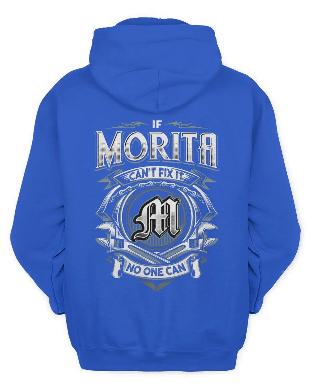 MORITA AP81-K4-626 - Personalized Ahmed Quote Apparel “If Ahmed Can't Fix It, No One Can” - Unisex Hoodie - Royal