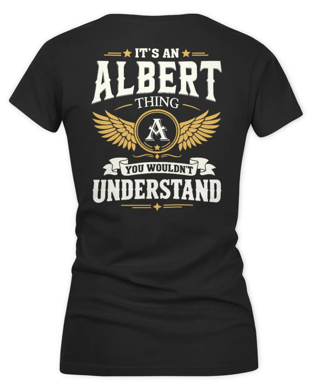 ALBERT KT06-M008 It’s a [NAME] Thing – You Wouldn’t Understand | Personalized Vintage T-Shirt - Women's V-Neck T-Shirt - Black