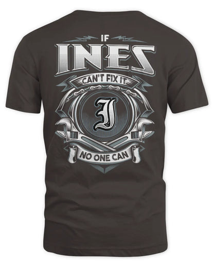 INES AP81-K4-626 - Personalized Ahmed Quote Apparel “If Ahmed Can't Fix It, No One Can” - Unisex Standard T-Shirt - Dark Chocolate
