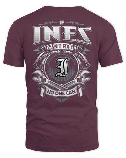 INES AP81-K4-626 - Personalized Ahmed Quote Apparel “If Ahmed Can't Fix It, No One Can” - Unisex Standard T-Shirt - Maroon
