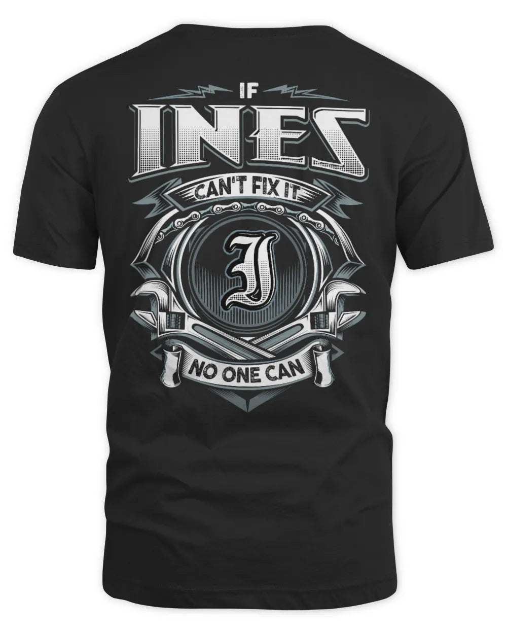 INES AP81-K4-626 - Personalized Ahmed Quote Apparel “If Ahmed Can't Fix It, No One Can” - Unisex Standard T-Shirt - Black