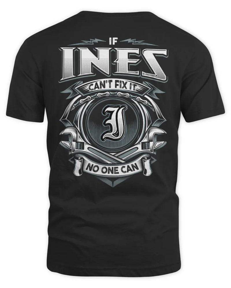 INES AP81-K4-626 - Personalized Ahmed Quote Apparel “If Ahmed Can't Fix It, No One Can” - Unisex Standard T-Shirt - Black