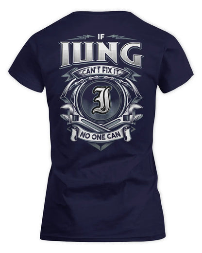 IUNG AP81-K4-626 - Personalized Ahmed Quote Apparel “If Ahmed Can't Fix It, No One Can” - Women's Standard T-Shirt - Navy