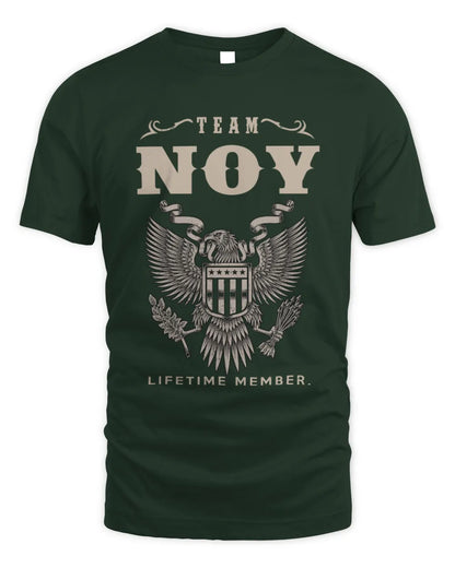 NOY TP06-K82 – Personalized Classic Style Apparel “Team NAME Lifetime Member” - Unisex Standard T-Shirt - Forest Green