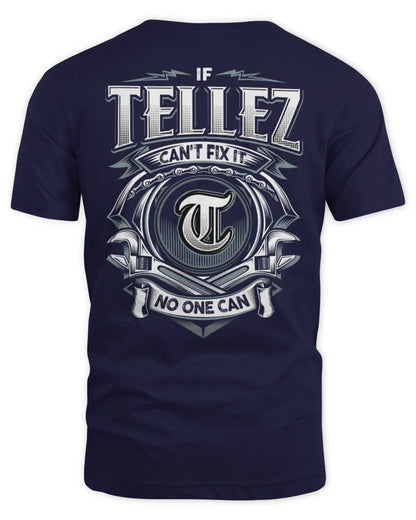 TELLEZ AP81-K4-626 - Personalized Ahmed Quote Apparel “If Ahmed Can't Fix It, No One Can” - Unisex Standard T-Shirt - Navy