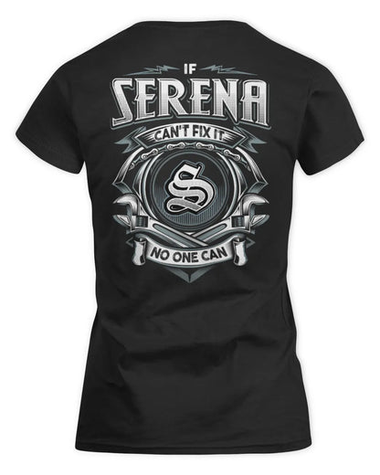 SERENA AP81-K4-626 - Personalized Ahmed Quote Apparel “If Ahmed Can't Fix It, No One Can” - Women's Standard T-Shirt - Black
