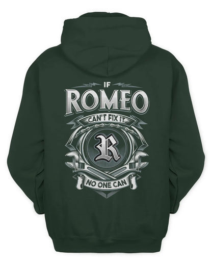 ROMEO AP81-K4-626 - Personalized Ahmed Quote Apparel “If Ahmed Can't Fix It, No One Can” - Unisex Hoodie - Forest Green